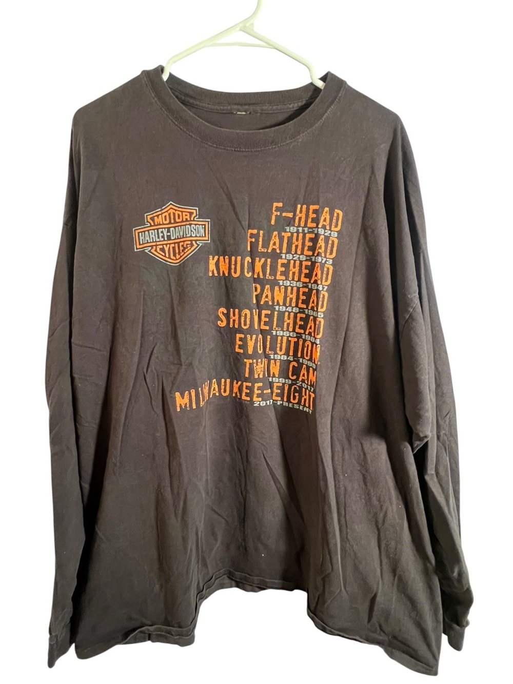 Harley Davidson Unisex Long Sleeve T-Shirt‎ US 129 Dragon Tallahassee, TN Black